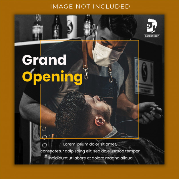 بنر و قالب اینستاگرام افتتاح آرایشگاه لایه باز