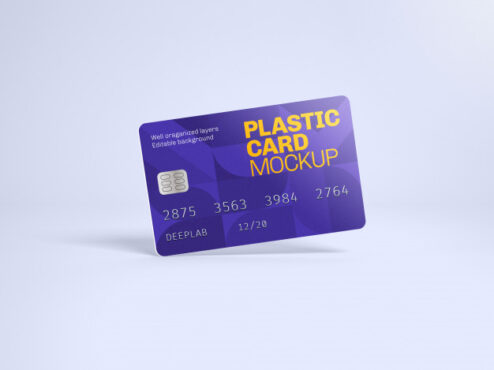 موکاپ کارت پلاستیکی بانکی لایه باز