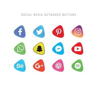 لوگو مثلث شبکه های اجتماعی لایه باز