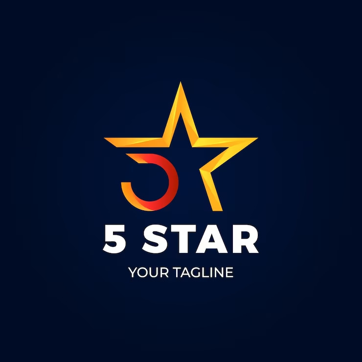 لوگو 5 ستاره stars به همراه عکس باکیفیت