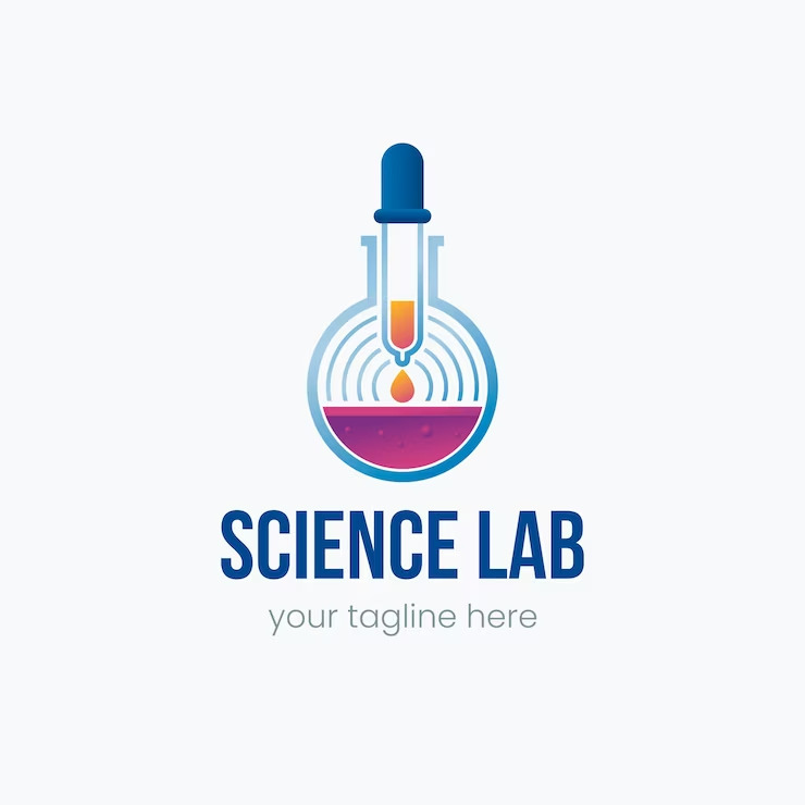 لوگو شیشه آزمایشگاه به همراه عکس باکیفیت